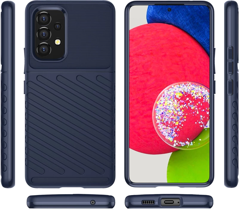 Thunder Case flexible armored cover for Samsung Galaxy A53 5G blue