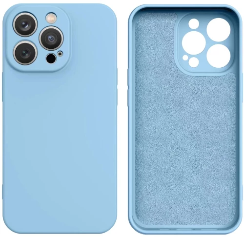 Silicone case for iPhone 14 Plus silicone cover light purple