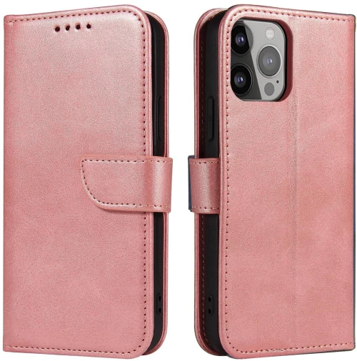 Magnet Case for Samsung Galaxy S23 flip cover wallet stand pink