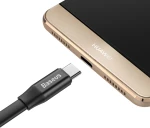 Baseus Nimble flat cable USB / USB-C cable with holder 2A 0.23M black (CATMBJ-01)