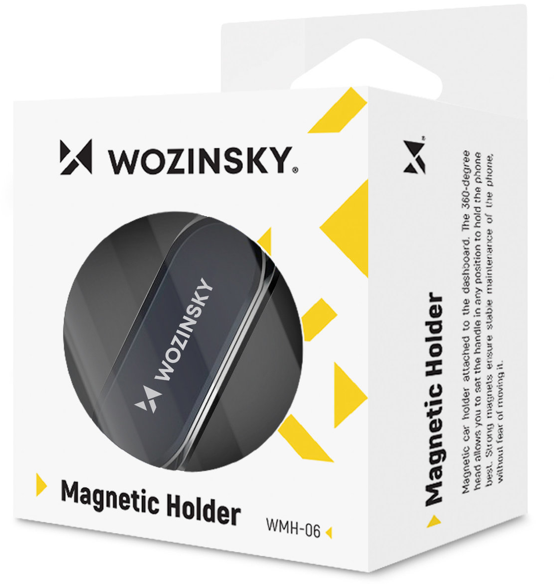 Wozinsky Self-adhesive Magnetic 360 Car Dashboard Mount Silver (WMH-06)