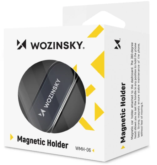 Wozinsky Self-adhesive Magnetic 360 Car Dashboard Mount Silver (WMH-06)