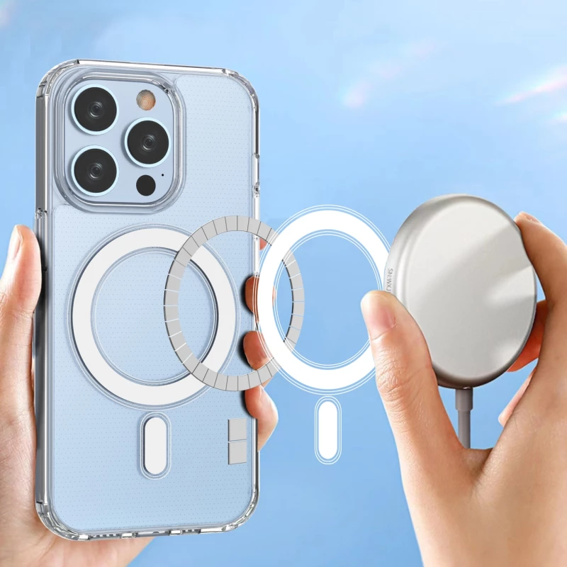 MagSafe Magnetic Case for iPhone 15 Pro Max Clear Magnetic Case - transparent