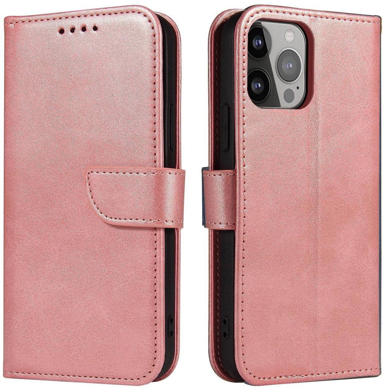 Magnet Case Cover for Xiaomi Redmi Note 12 5G / Poco X5 5G Cover Flip Wallet Stand Pink