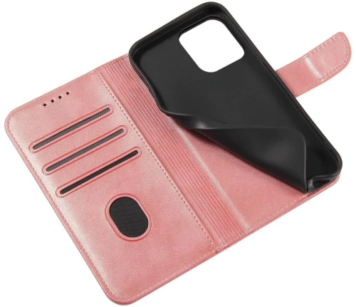 Magnet Case Cover for Xiaomi Redmi Note 12 5G / Poco X5 5G Cover Flip Wallet Stand Pink