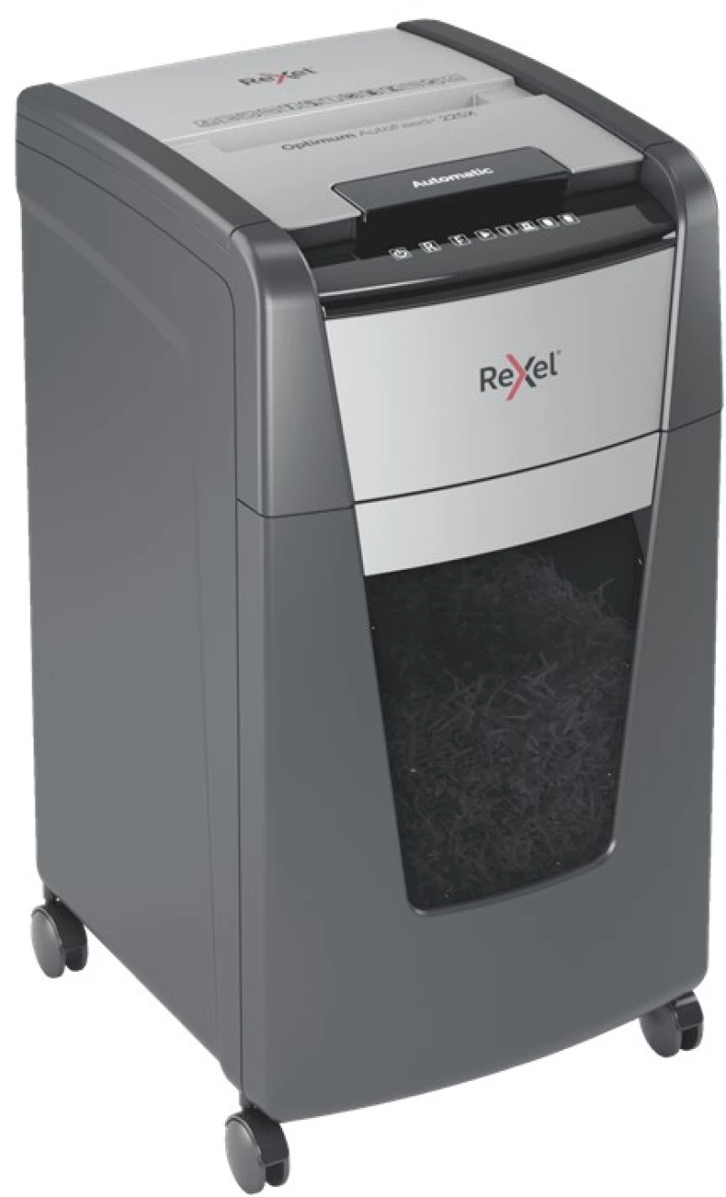 Rexel Optimum AutoFeed+ 225X paper shredder Cross shredding 55 dB 23 cm Black, Grey