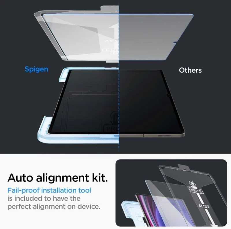 TEMPERED GLASS Spigen GLAS.TR "EZ FIT" GALAXY TAB S9 ULTRA 14.6 X910 / X916B CLEAR