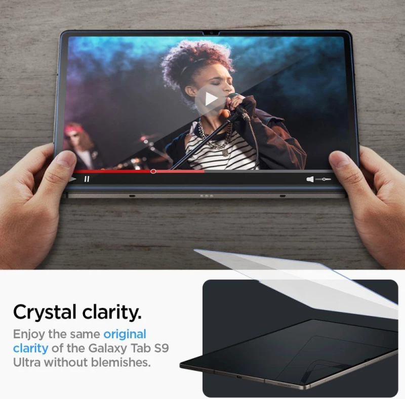 TEMPERED GLASS Spigen GLAS.TR "EZ FIT" GALAXY TAB S9 ULTRA 14.6 X910 / X916B CLEAR