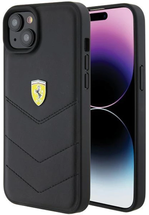 Ferrari FEHCP15MRDUK iPhone 15 Plus 6.7" black/black hardcase Quilted Metal Logo