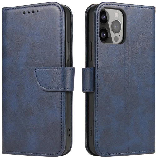 Magnet Case for Samsung S24 with flap and wallet - blue