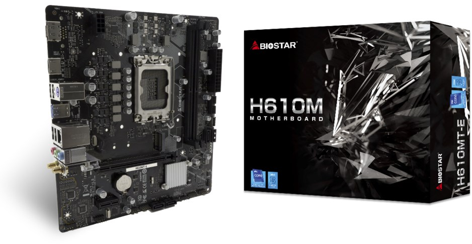 Biostar H610MT-E motherboard Intel H610 LGA 1700 micro ATX