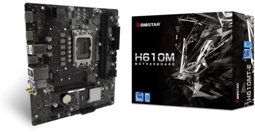 Biostar H610MT-E motherboard Intel H610 LGA 1700 micro ATX