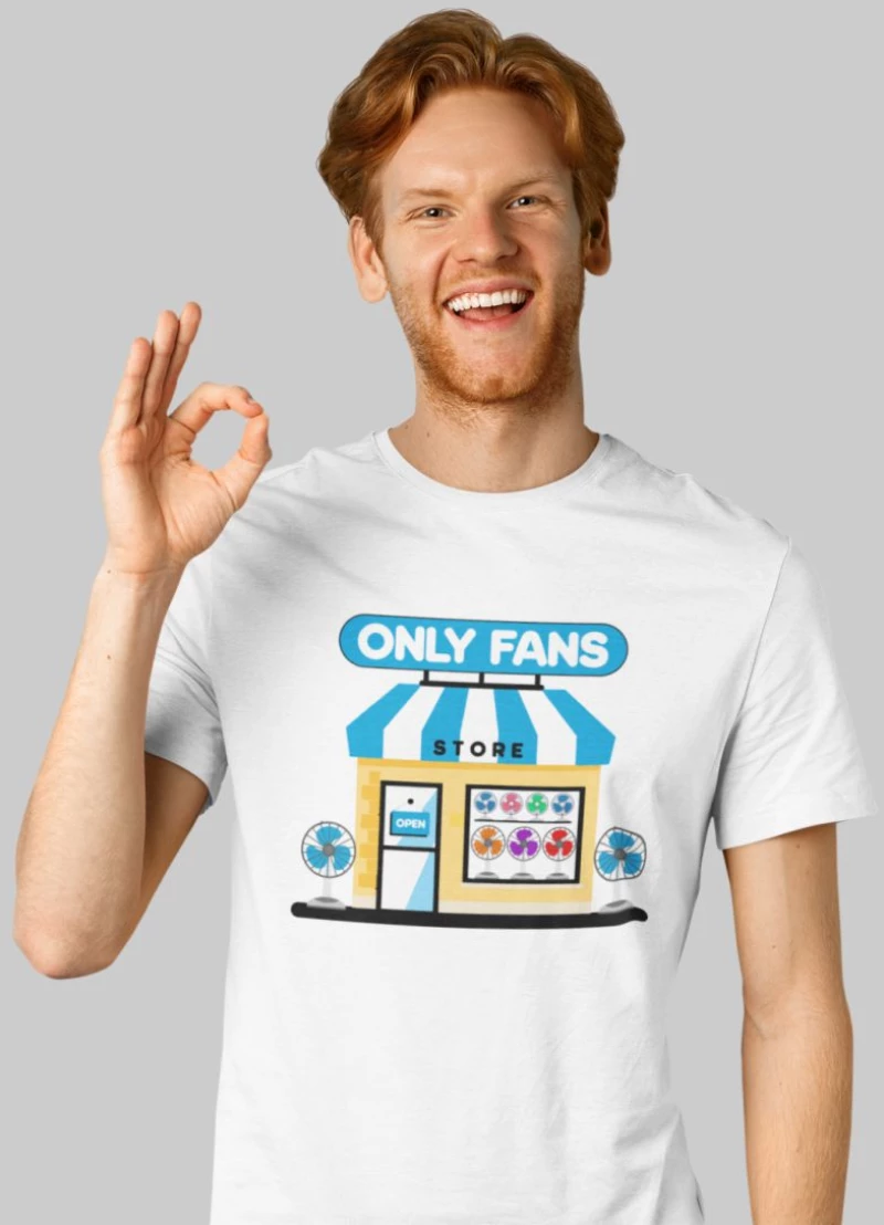 Only fans t-shirt - WHITE