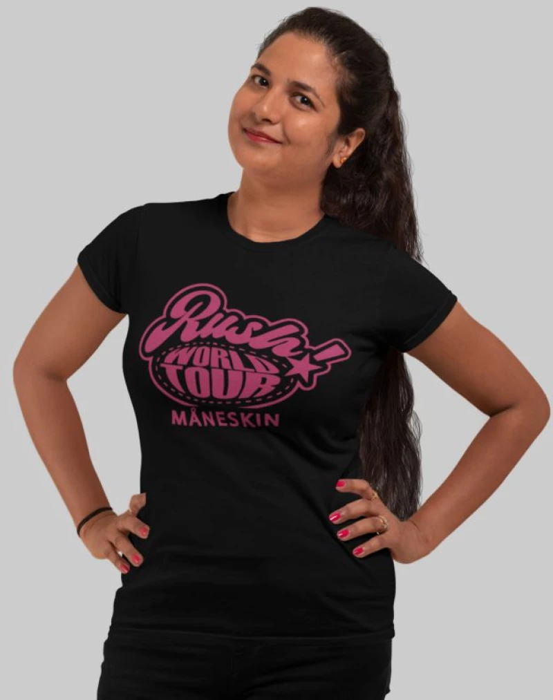 Maneskin Rush Tour w t-shirt - WHITE