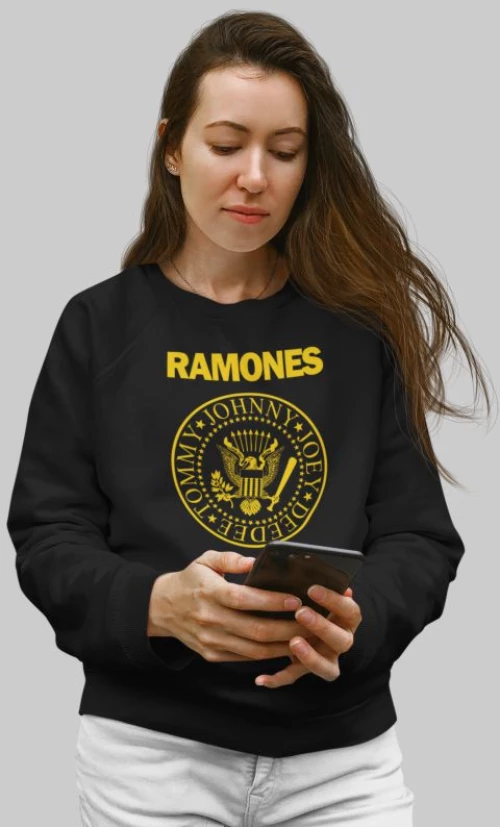 Ramones w φούτερ - BLACK