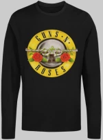 Guns N' Roses Logo μακρυμάνικο T-shirt - BLACK