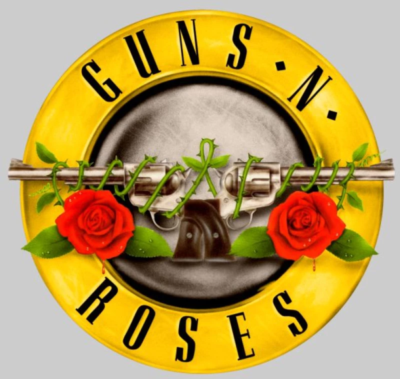 Guns N' Roses Logo μακρυμάνικο T-shirt - BLACK