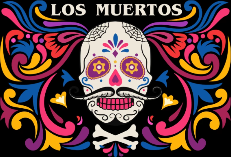 Los Muertos παιδικό Φούτερ - BLACK