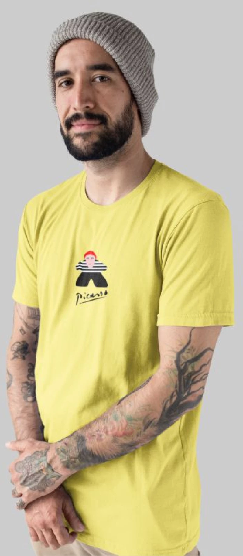 Picasso Meeple T-shirt - WHITE