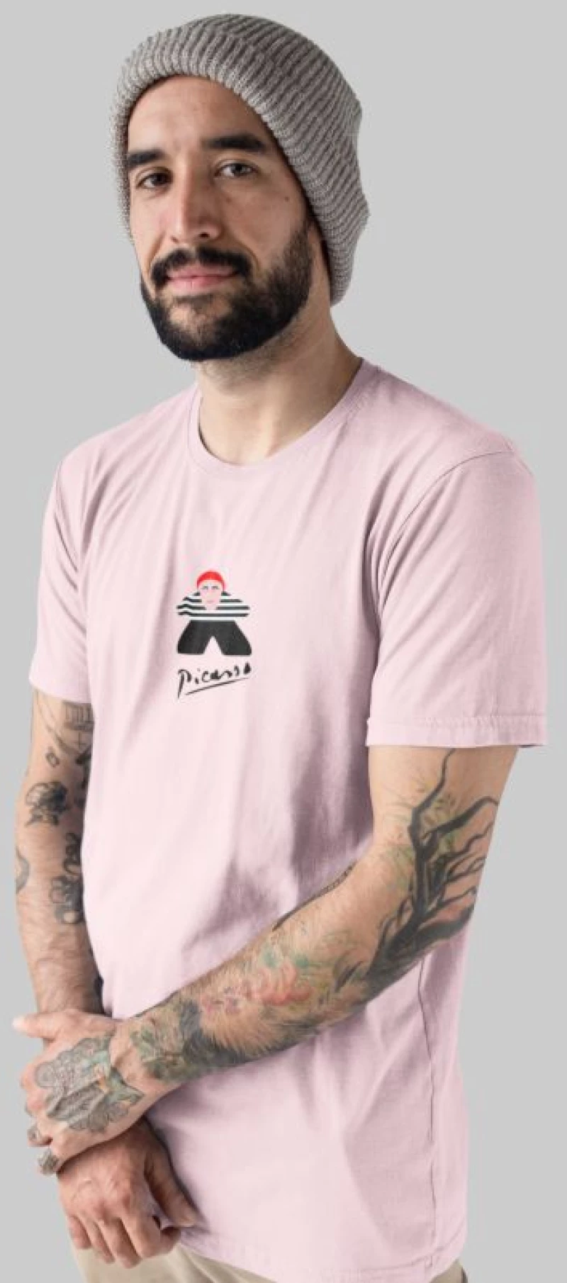 Picasso Meeple T-shirt - WHITE