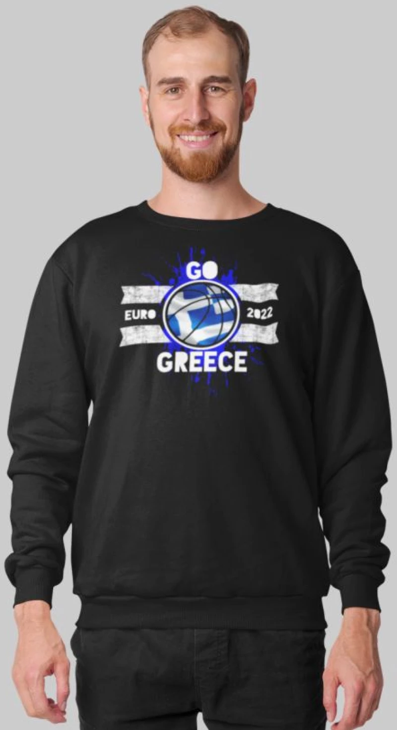 Go Greece φούτερ | EuroBasket 2022 - BLACK