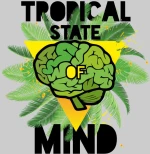 Tropical state of mind t-shirt - PINK