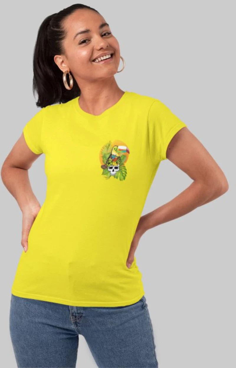 Tropical vibes w t-shirt - RED