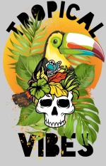 Tropical vibes t-shirt - PINK
