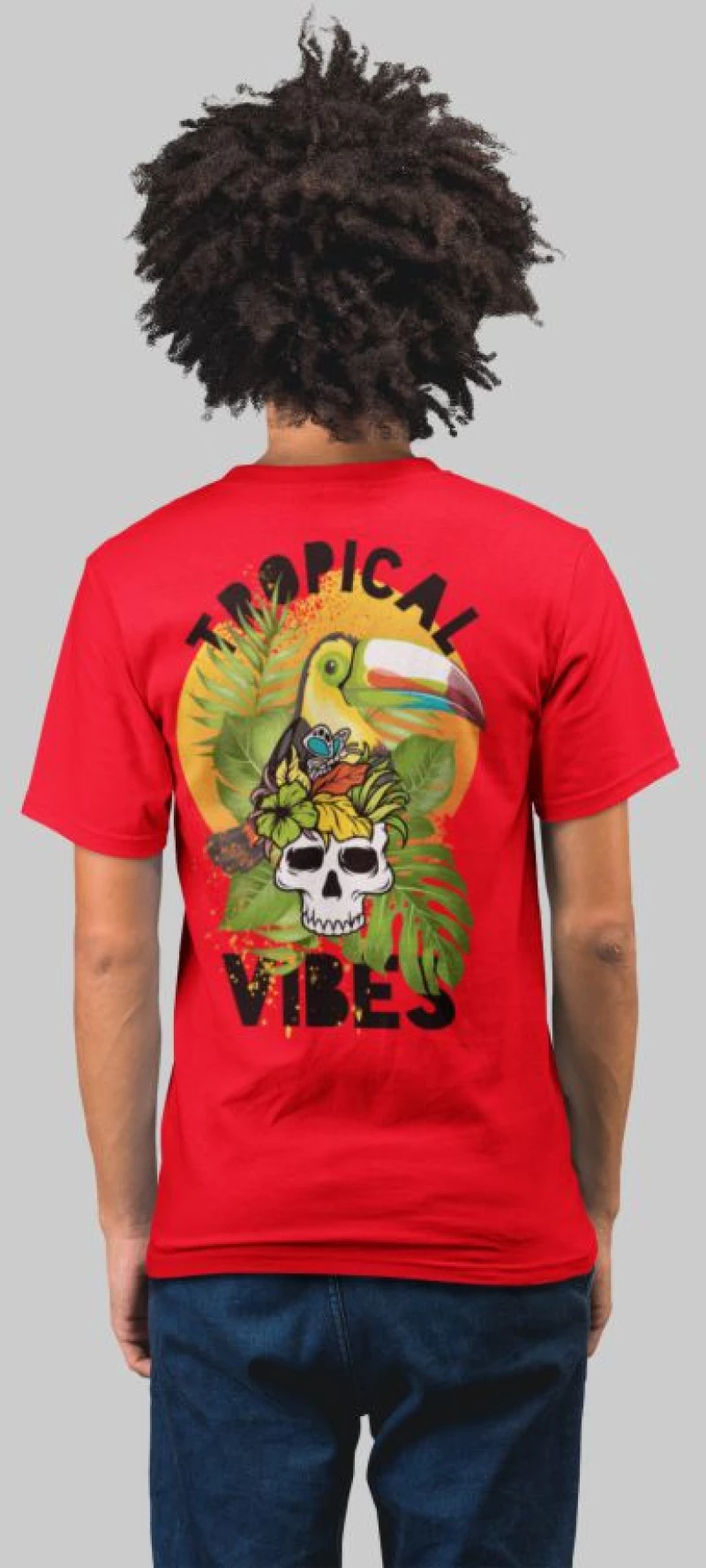 Tropical vibes t-shirt - PINK