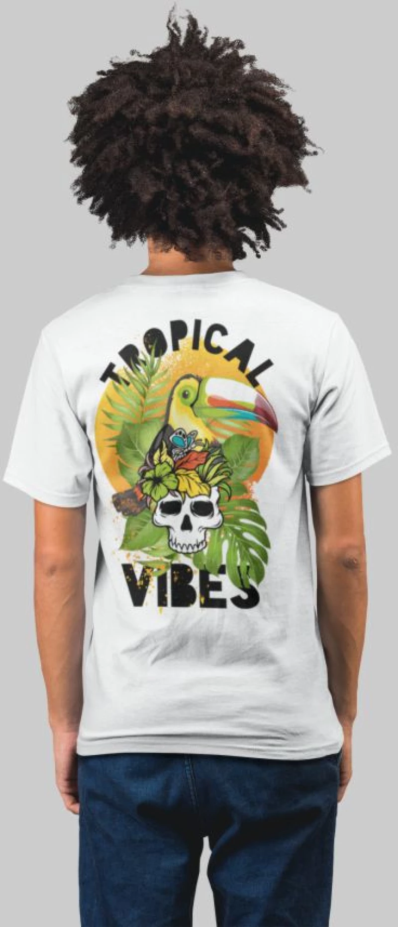 Tropical vibes t-shirt - PINK