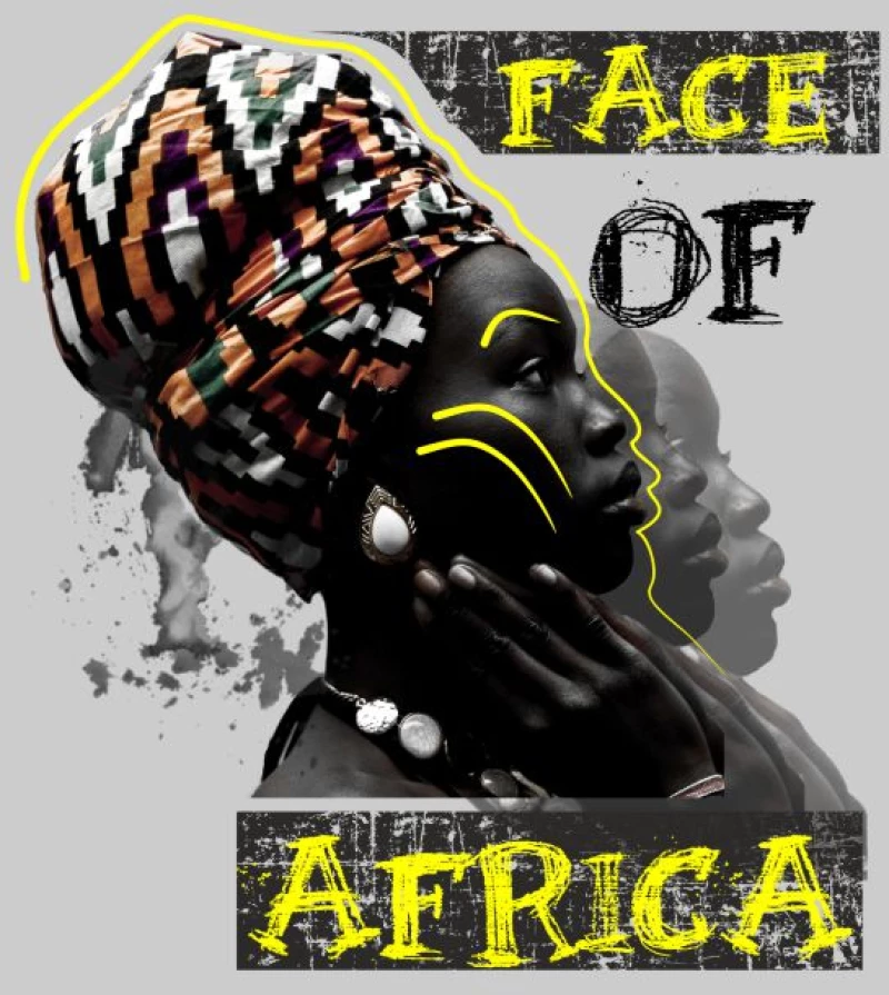 Face of Africa Φούτερ - WHITE