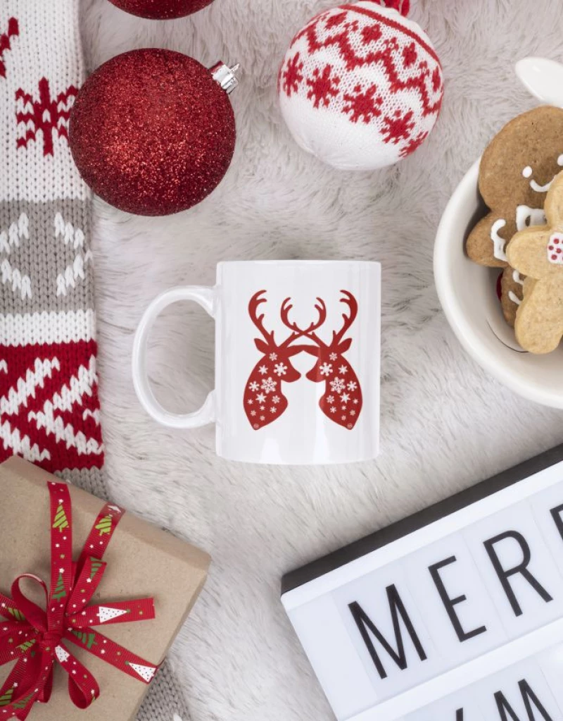 Κούπα Christmas Reindeer - White