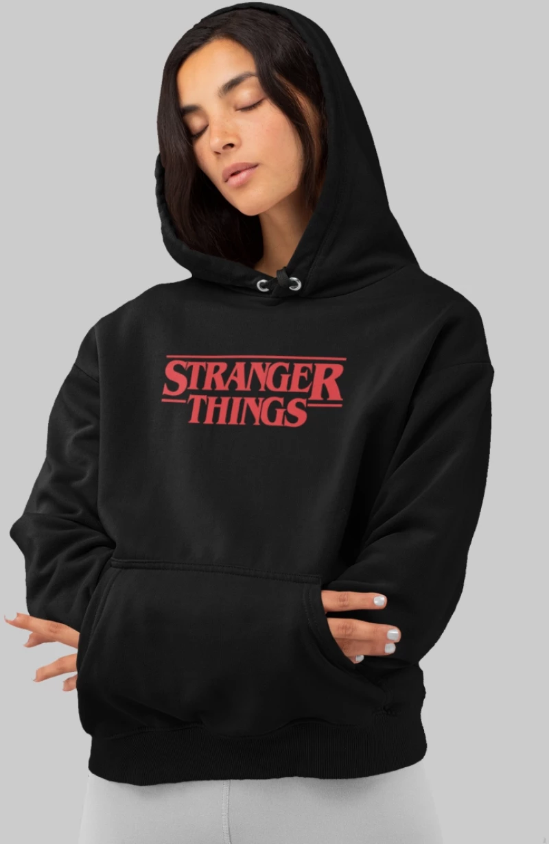 Stranger Things W Hoodie - BLACK