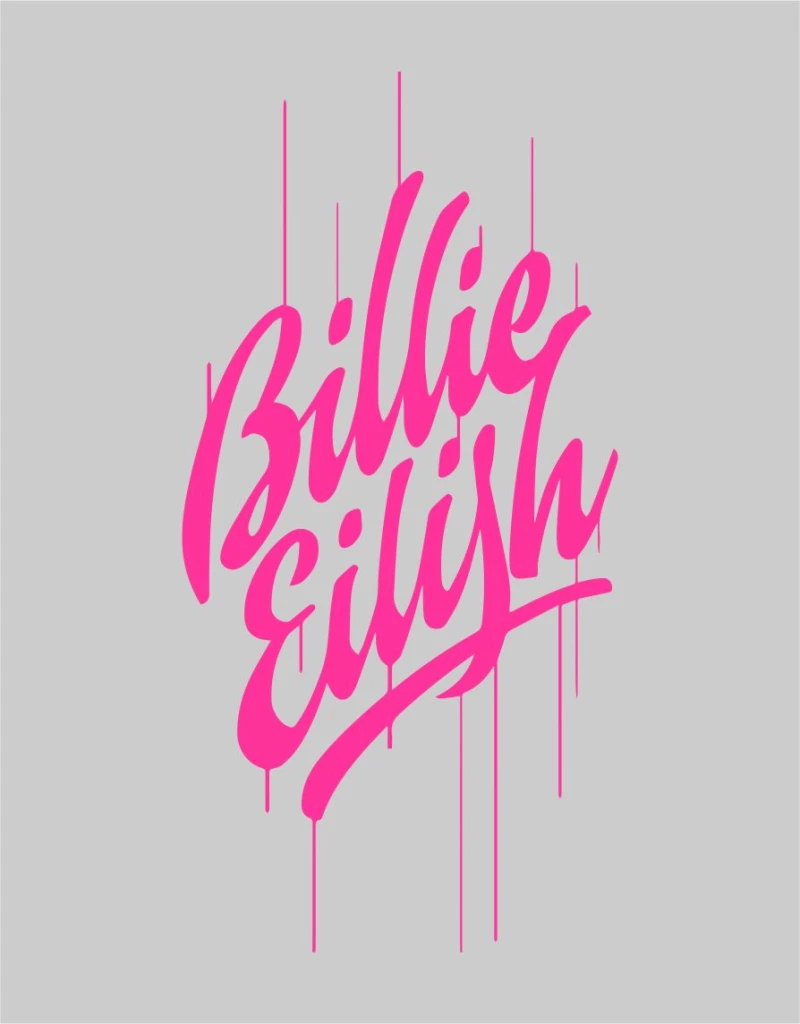 BILLIE EILISH W T-shirt new - WHITE
