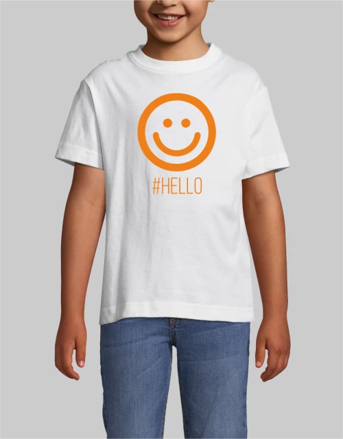 Hello kid t-shirt - WHITE