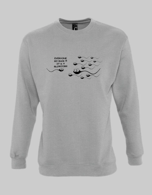 Sperm sweatshirt - GREY MELANGE