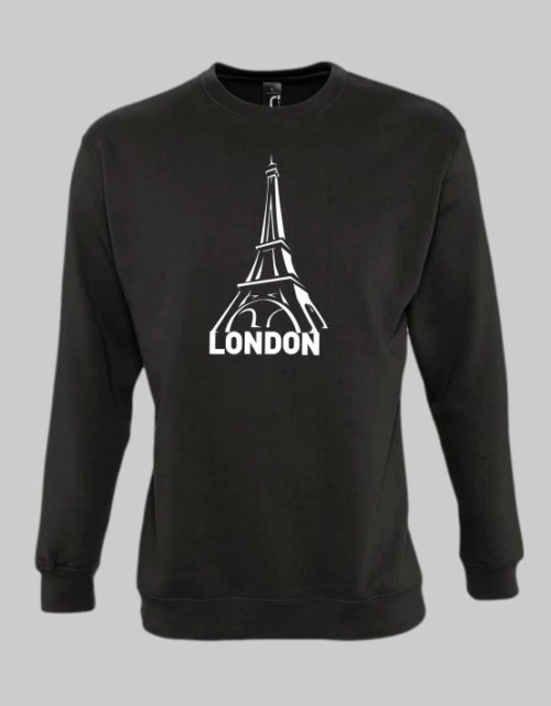 London Sweatshirt - BLACK
