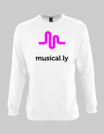 musically sweatshirt - WHITE