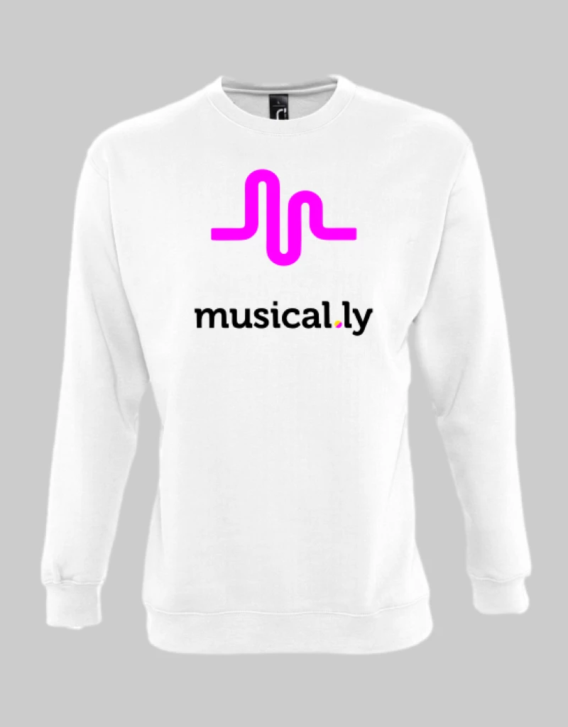 musically sweatshirt - WHITE
