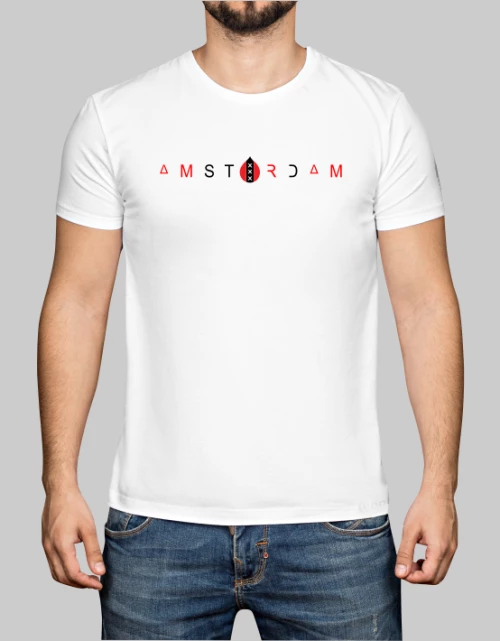 Amsterdam t-shirt λευκό