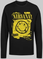 Nirvana μακρυμάνικο t-shirt - WHITE