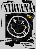 Nirvana μακρυμάνικο t-shirt - WHITE