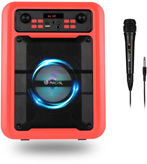 Bluetooth Speaker Ngs Roller Lingo 20w Portable Tws Usb/tf/aux In with Mic Red