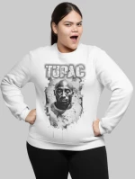 2pac w φούτερ - WHITE