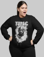 2pac w φούτερ - WHITE