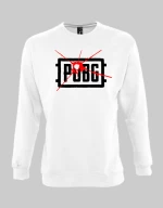 PUBG logo sweatshirt - WHITE