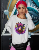 Space Monkey w Φουτερ - FUCHSIA