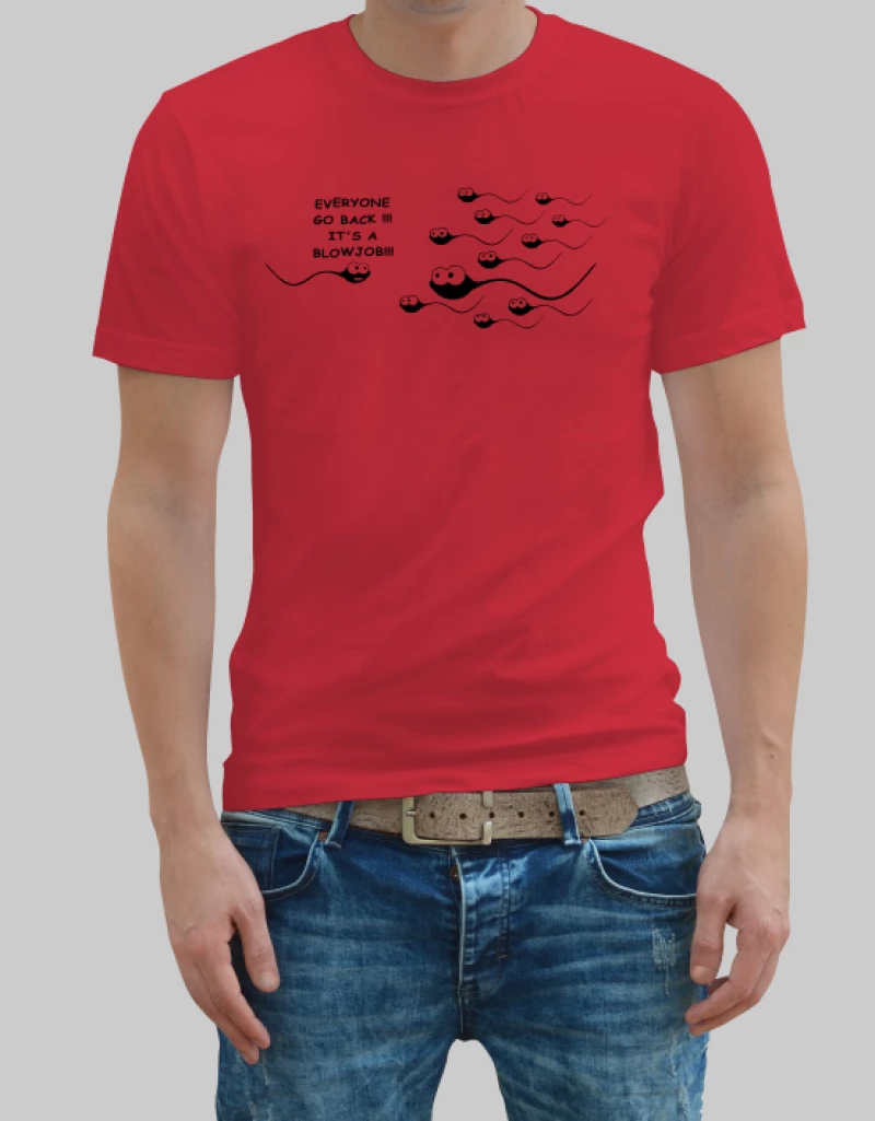 Sperm t-shirt - RED