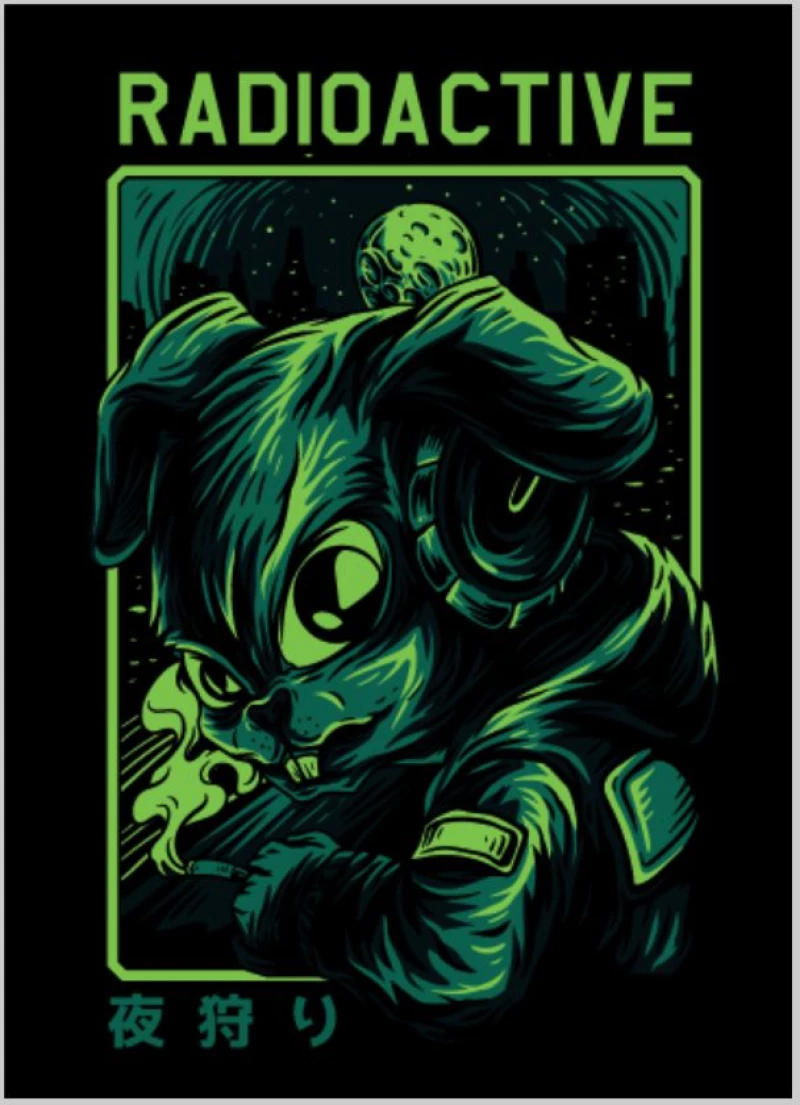 Μαξίλαρι Radioactive Mutant Rabbit