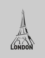 London t-shirt - SKY BLUE
